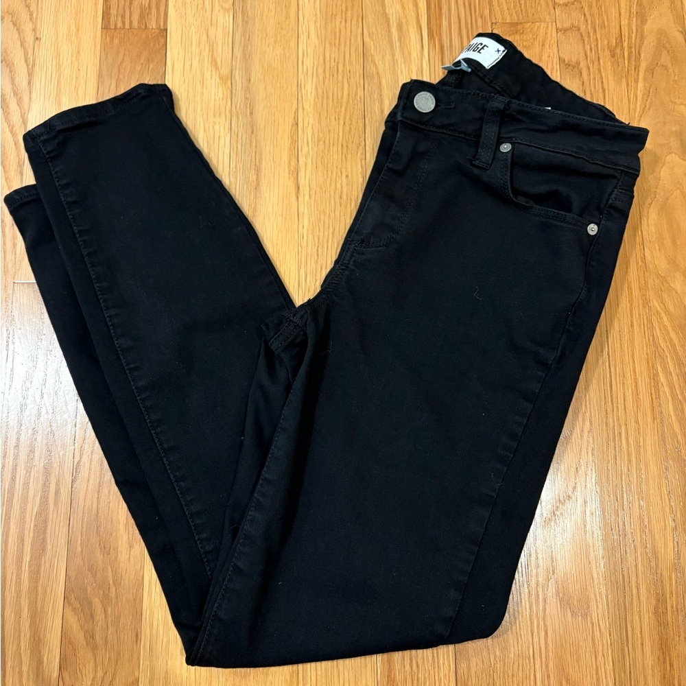 Paige Verdugo Ankle Black Jeans Size 28